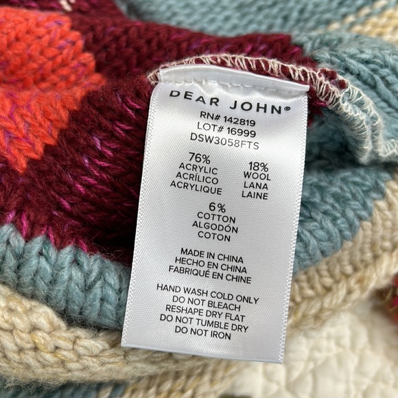 Dear John Denim-Leah Long Sleeve Sweater Fruit Stripe-NWT!! - Picture 11 of 15